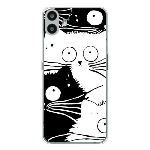 Чехол с рисунком «КОТИКИ» для Nothing CMF Phone 1 Чехол с рисунком «КОТИКИ» для Nothing CMF Phone 1