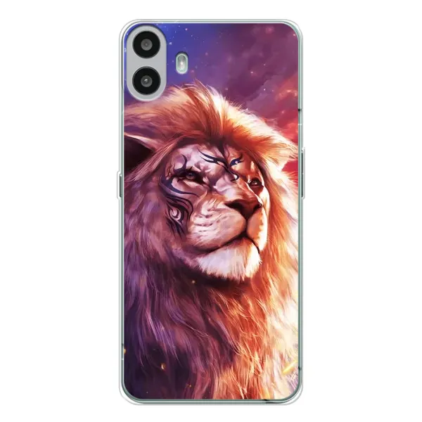 Чехол с рисунком «Красочный ЛЕВ» для Nothing CMF Phone 1 Чехол с рисунком «Красочный ЛЕВ» для Nothing CMF Phone 1