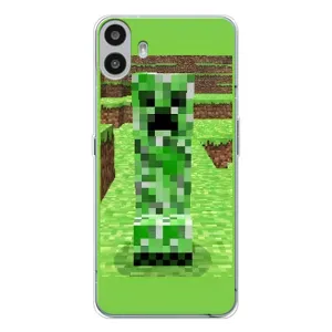 Чохли для Nothing CMF Phone 1 (Персонажі МайнКрафт) (Кріпер 2)