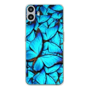 Силиконовый бампер с картинкой животных для Nothing CMF Phone 1 (Крылья бабочек)