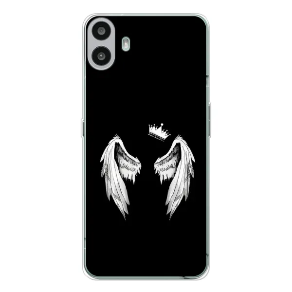 Чехол с рисунком «Крылья и корона» для Nothing CMF Phone 1 Чехол с рисунком «Крылья и корона» для Nothing CMF Phone 1