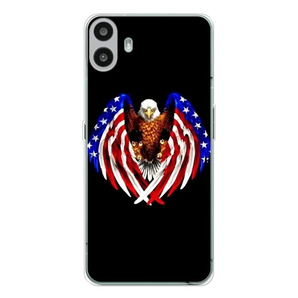 Чехол с рисунком «Крылья США» для Nothing CMF Phone 1 Чехол с рисунком «Крылья США» для Nothing CMF Phone 1