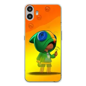 Чехол Бравл Старс для Nothing CMF Phone 1 (LEON в кофте)