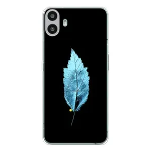 Чехол с картинками на черном фоне для Nothing CMF Phone 1 (Листочек)