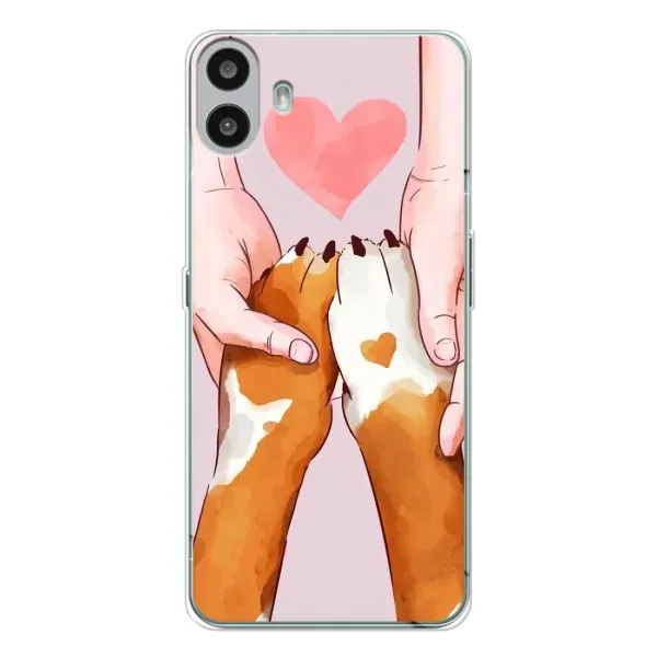 Чехол с рисунком «Любовь к собакам» для Nothing CMF Phone 1