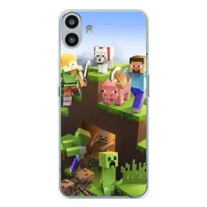 Чохли для Nothing CMF Phone 1 (Персонажі МайнКрафт) (Майн-крафт)