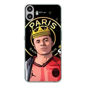 Чехол (TPU) с Футболистом на Nothing CMF Phone 1 (Mbappe King)