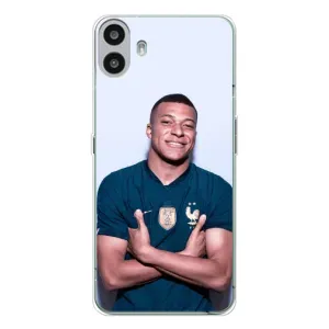 Чехол (TPU) с Футболистом на Nothing CMF Phone 1 (Мбаппешичка)