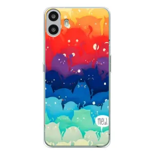 Силиконовый чехол с котиком для Nothing CMF Phone 1 (Mew)