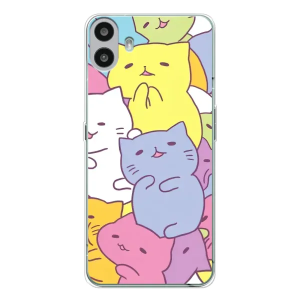 Чехол с рисунком «Милые котики» для Nothing CMF Phone 1 Чехол с рисунком «Милые котики» для Nothing CMF Phone 1