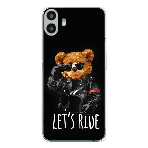 Чехол с рисунком «Модный Мишка» для Nothing CMF Phone 1