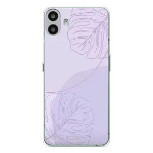 Чохол квітковий дизайн для Nothing CMF Phone 1 (Монстера фіолетова)