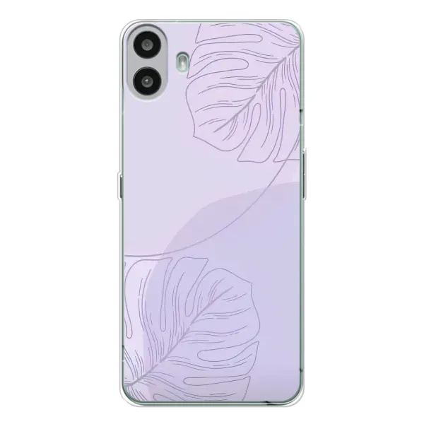 Чехол с рисунком «Монстера фиолетовая» для Nothing CMF Phone 1 Чехол с рисунком «Монстера фиолетовая» для Nothing CMF Phone 1