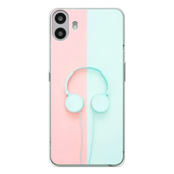 Чехол с рисунком «Наушники» для Nothing CMF Phone 1 Чехол с рисунком «Наушники» для Nothing CMF Phone 1