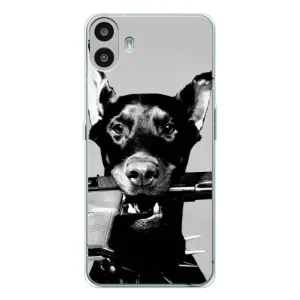 Чехол ДОБЕРМАН для Nothing CMF Phone 1 (Опасный доберман)
