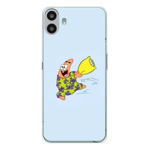 Чехлы с Патриком на Nothing CMF Phone 1 (Патрик с подушкой)