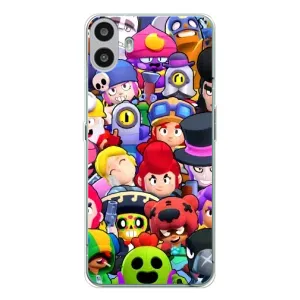 Силиконовый Чехол на Nothing CMF Phone 1 с картинкой Brawl Stars (Персонажи)
