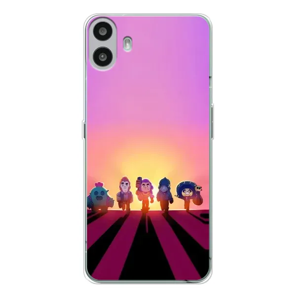 Чехол с рисунком «Персонажи в закате» для Nothing CMF Phone 1 Чехол с рисунком «Персонажи в закате» для Nothing CMF Phone 1