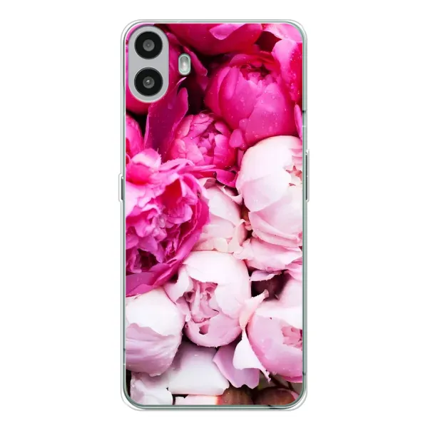 Чехол с рисунком «Пионы» для Nothing CMF Phone 1 Чехол с рисунком «Пионы» для Nothing CMF Phone 1