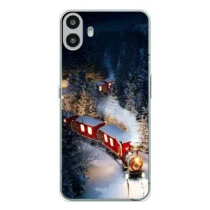 Силиконовый бампер на рождество для Nothing CMF Phone 1 (Поезд)