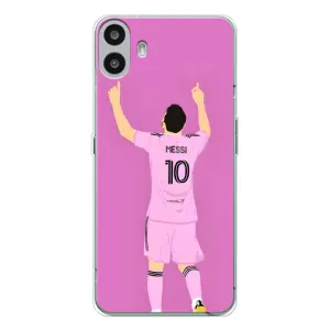 Чехлы Лео Месси в Майами на Nothing CMF Phone 1 (Празднование Месси)