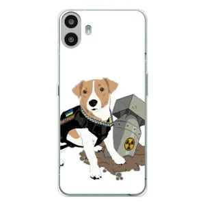 Чехол с принтом Собаки Патрон для Nothing CMF Phone 1 (Пёс Патрон с ракетой)