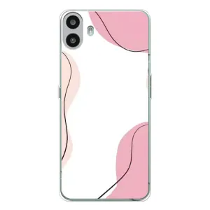 Чохол квітковий дизайн для Nothing CMF Phone 1 (Рожевий фон)