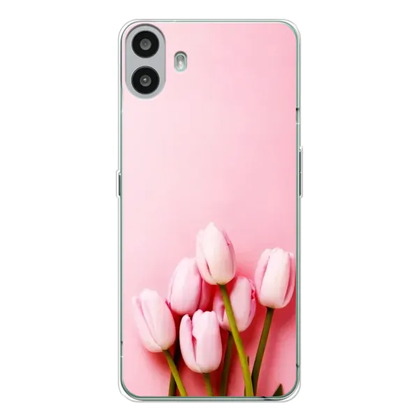Чехол с рисунком «Розовые тюльпаны» для Nothing CMF Phone 1 Чехол с рисунком «Розовые тюльпаны» для Nothing CMF Phone 1