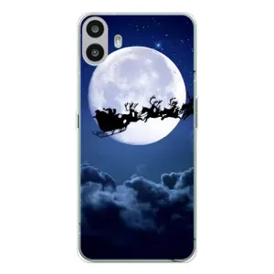 Чехол Санта Клаус для Nothing CMF Phone 1 (Санта - луна)