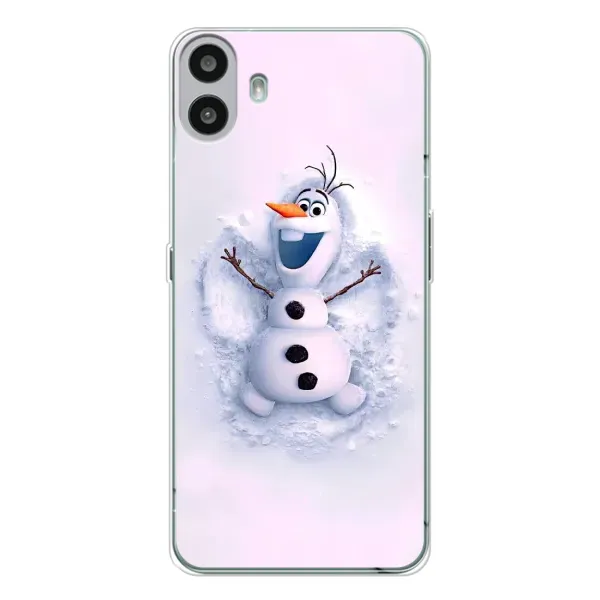 Чехол с рисунком «Снеговик Олов» для Nothing CMF Phone 1 Чехол с рисунком «Снеговик Олов» для Nothing CMF Phone 1