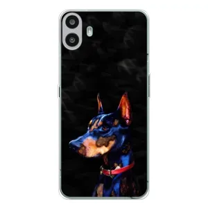 Бампер для Nothing CMF Phone 1 с картинкой "Песики" (Собака Мопс)