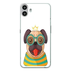 Бампер для Nothing CMF Phone 1 с картинкой "Песики" (Собака Король)