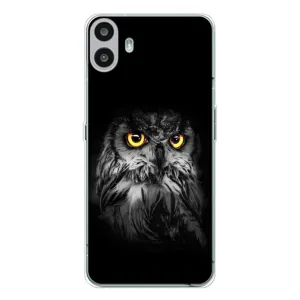 Чехлы с принтом СОВЫ для Nothing CMF Phone 1 (Сова на чёрном)