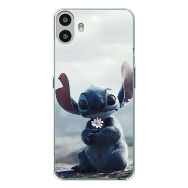 Чехол с рисунком «Стич с цветочком» для Nothing CMF Phone 1 Чехол с рисунком «Стич с цветочком» для Nothing CMF Phone 1