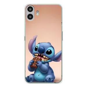 Чехол с рисунком Стич для Nothing CMF Phone 1 (Стич с шоколадом)