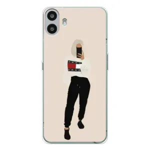 Силиконовый Чехол на Nothing CMF Phone 1 с картинкой Стильных Девушек (Стильная)