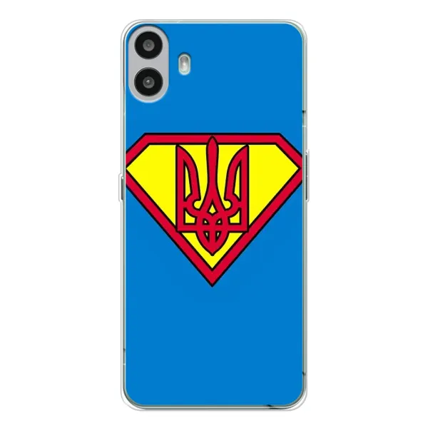 Чехол с рисунком «Super - Герб» для Nothing CMF Phone 1 Чехол с рисунком «Super - Герб» для Nothing CMF Phone 1