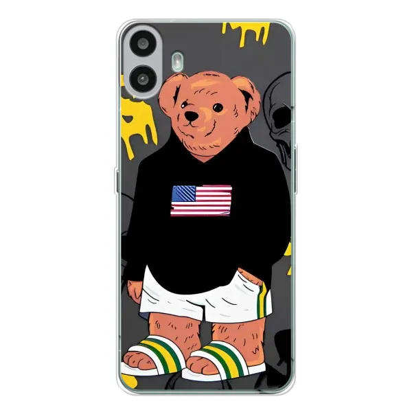 Чехол с рисунком «Teddy USA» для Nothing CMF Phone 1