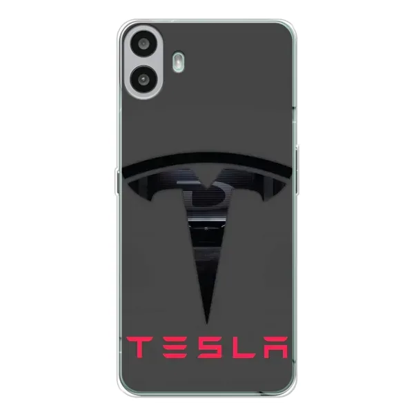 Чохол з малюнком «Logo TESLA» для Nothing CMF Phone 1 Чохол з малюнком «Logo TESLA» для Nothing CMF Phone 1
