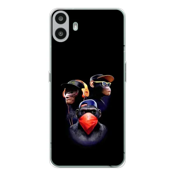 Чехол с рисунком «Три обезьяны» для Nothing CMF Phone 1 Чехол с рисунком «Три обезьяны» для Nothing CMF Phone 1