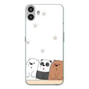 Чехлы с изображением разных животных для Nothing CMF Phone 1 (Удивленные медвеженки)