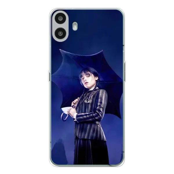 Чехол с рисунком «Уэнсдей с зонтом» для Nothing CMF Phone 1