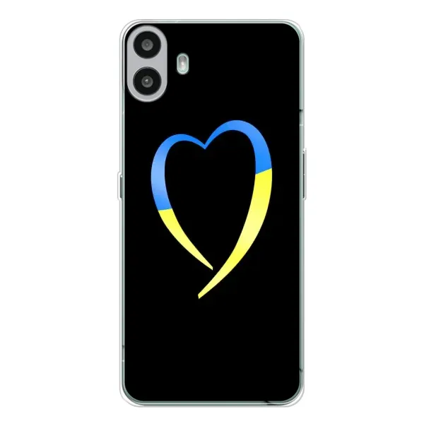 Чехол с рисунком «Украинское сердце» для Nothing CMF Phone 1 Чехол с рисунком «Украинское сердце» для Nothing CMF Phone 1