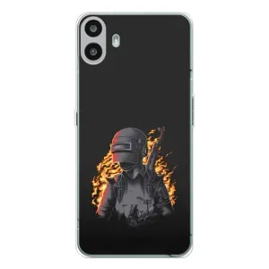 Чохол з картинкою "Герой Pubg" на Nothing CMF Phone 1 (В полум'ї)