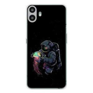 Силіконовый Чохол з принтом "Космонавти" на Nothing CMF Phone 1 (В руках земля)