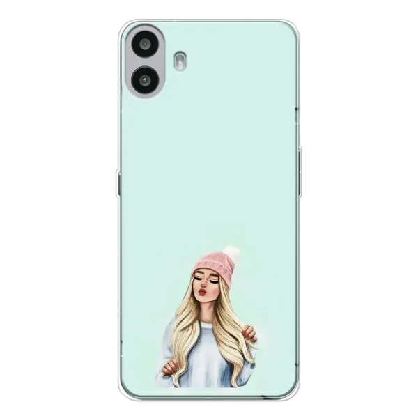Чехол с рисунком «В шапке» для Nothing CMF Phone 1 Чехол с рисунком «В шапке» для Nothing CMF Phone 1