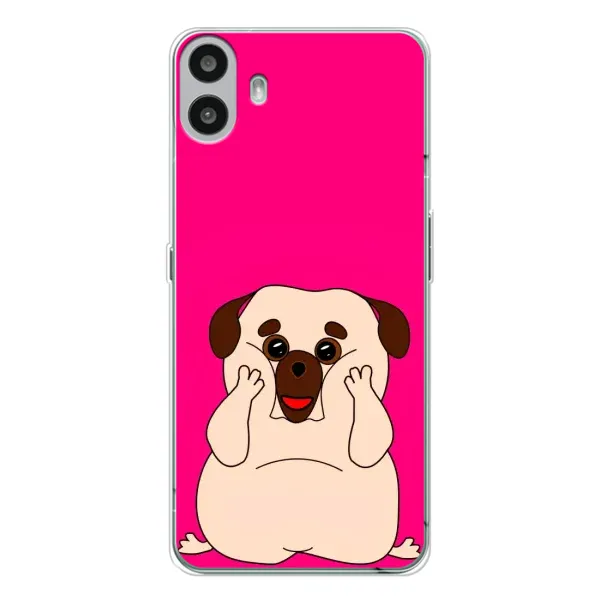 Чехол с рисунком «Веселый Мопсик» для Nothing CMF Phone 1
