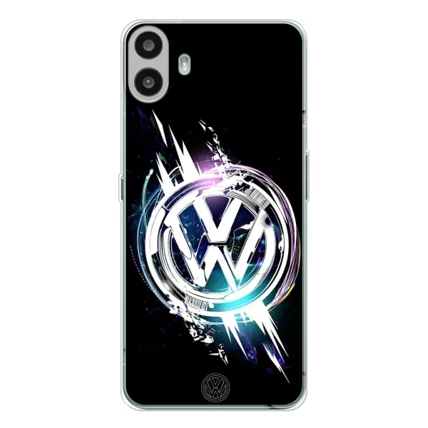 Чехол с рисунком «Volkswagen на черном» для Nothing CMF Phone 1 Чехол с рисунком «Volkswagen на черном» для Nothing CMF Phone 1