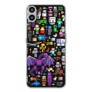 Чохол майнкрафт для Nothing CMF Phone 1 (Усі персонажі)