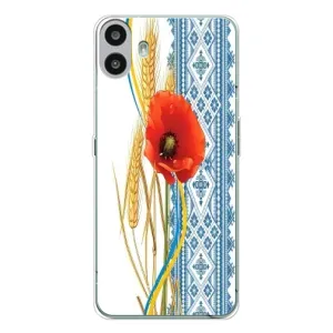 Силиконовый Чехол на Nothing CMF Phone 1 с картинкой Вышиванки (Вышиванка с цветком)